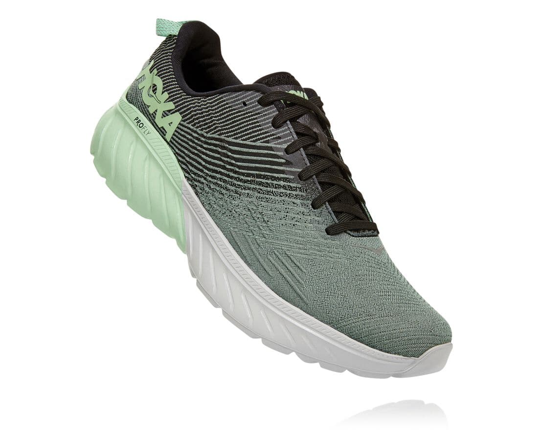 Hoka One One Mach 3 Férfi Edzőcipő Zöld Szürke / Fekete [ZPDGV-8137]